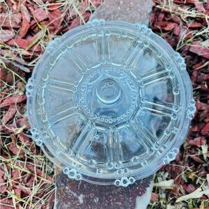 Clear Glass Decorative Lid